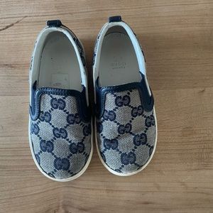 Kids Gucci slip-on shoes.